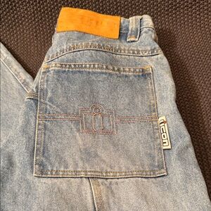 ICON Light Blue Riding Jeans for Men